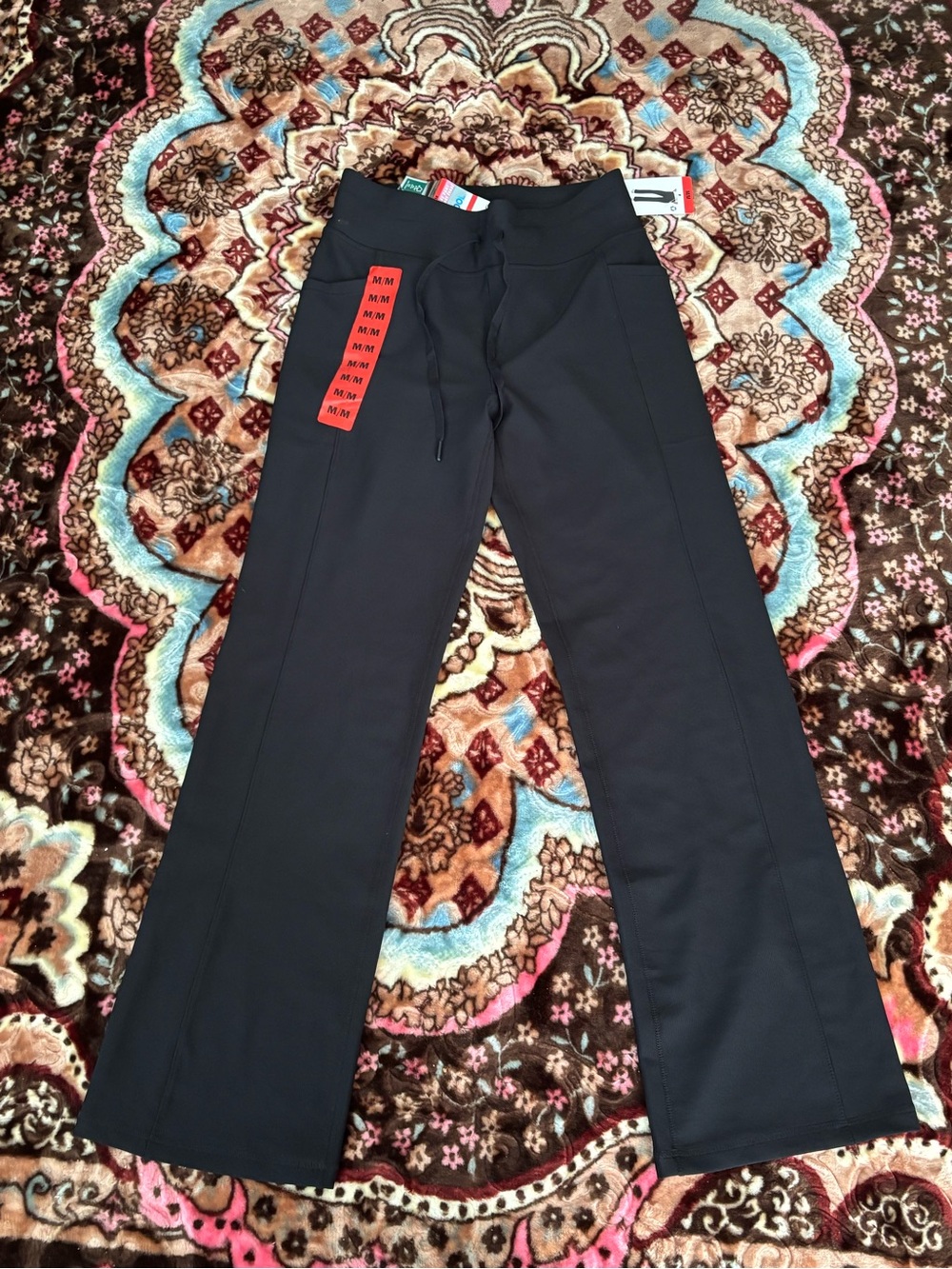 32 degree cool Black Drawstring Flare medium Pants